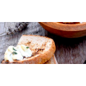 Toasts au fromage de chèvre et sirop parfum Lavandin