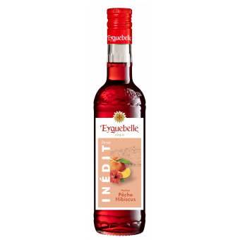 Distillerie Eyguebelle - Sirop inédit de Pêche-Hibiscus artisanal de Provence